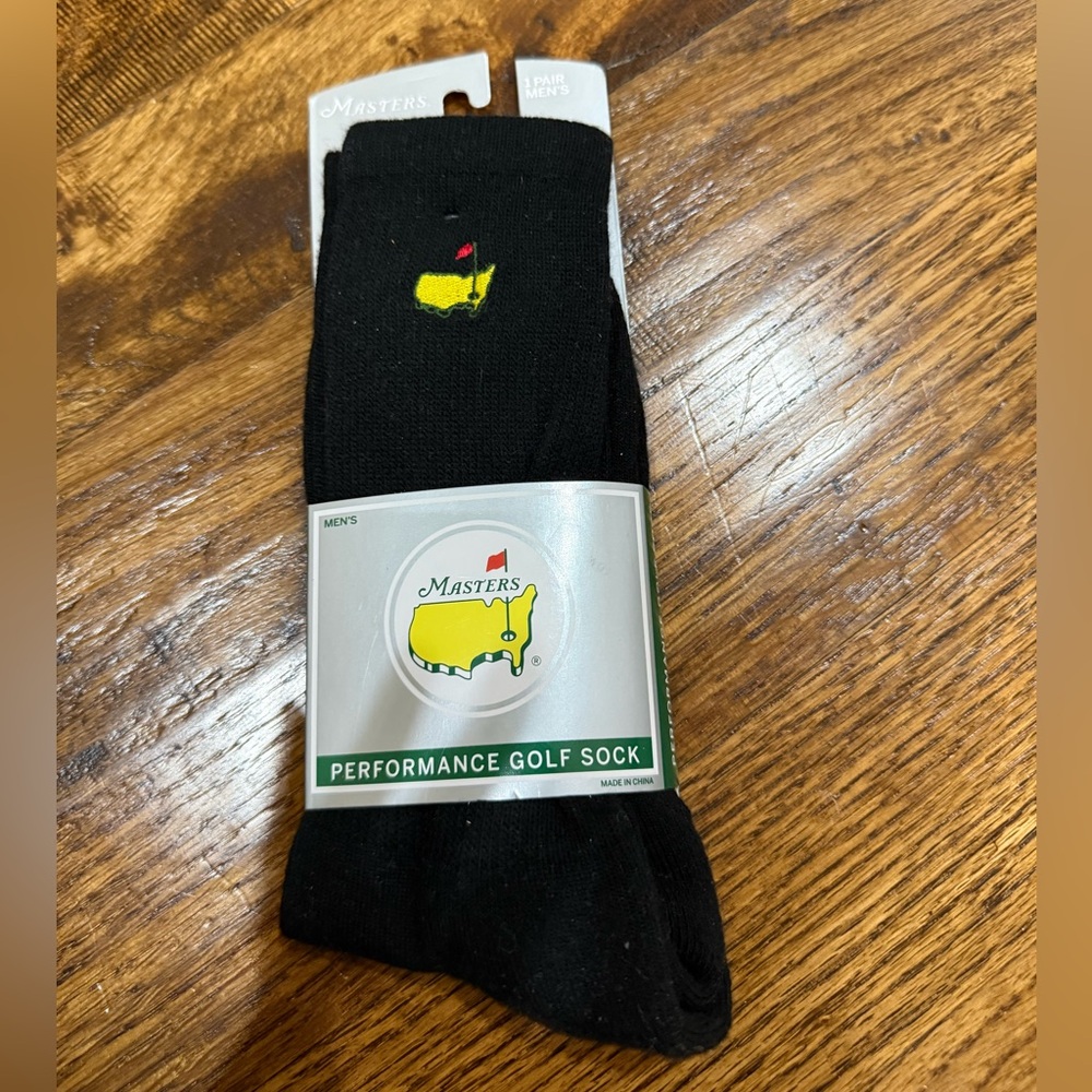 Masters Black Performance Golf Socks